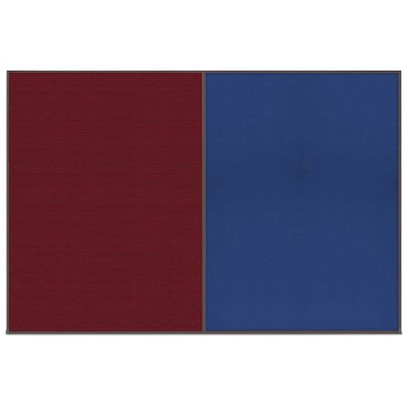 United Visual Products Enclosed Corkboard, 1 Door, 72"x36", 4" Fra UV3404-GOLD-CORK